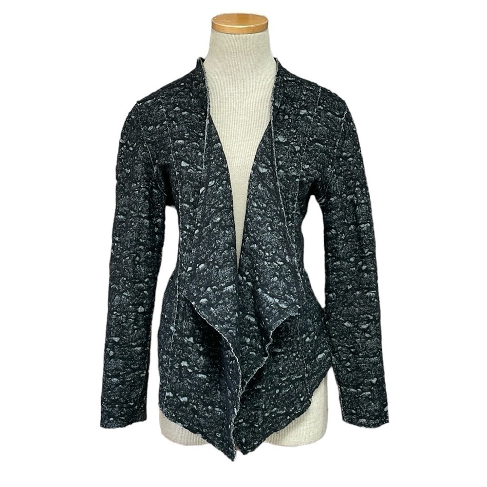 Eileen Fisher Cardigan Women's PS Petite Small Grey Open Front Sweater